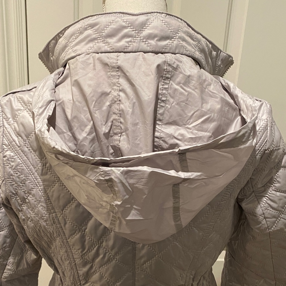 Women's Quilted “laundry buy Shelli Segal” Jacket - Silver - Picture 3 of 10